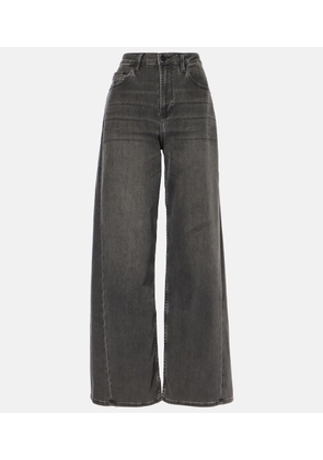 AG Jeans Mid-rise wide-leg jeans