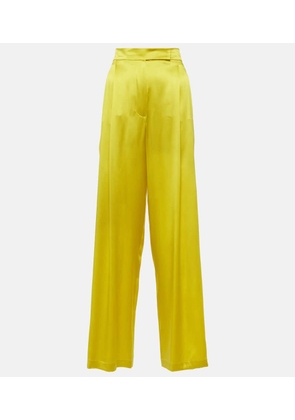Max Mara Elegante Fiesta silk wide-leg pants