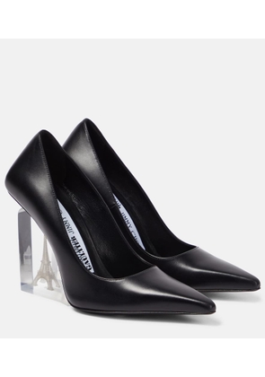 Jimmy Choo x Jean Paul Gaultier leather wedge pumps