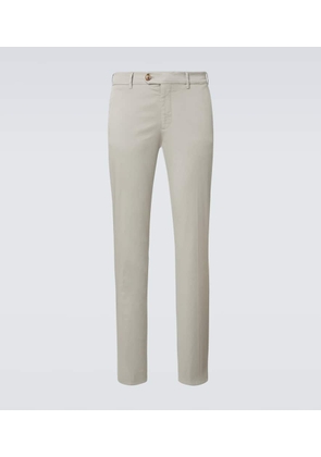 Brunello Cucinelli Cotton gabardine slim pants