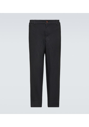 Comme des Garcons Homme Deux Mid-rise cropped pants