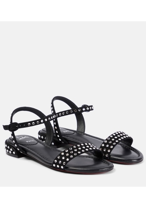 Christian Louboutin Sweet Jane Strass Boum suede sandals