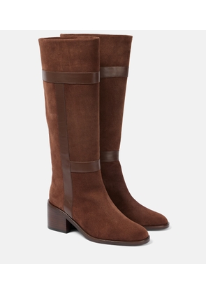 Clergerie Lyube 65 shearling-lined suede knee-high boots