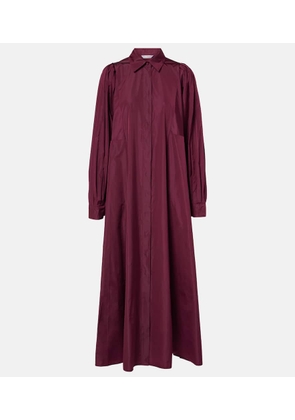 Max Mara Pucci pleated taffetta maxi dress