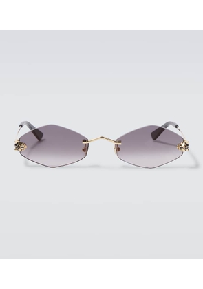 Cartier Eyewear Collection Panthere De Cartier oval sunglasses