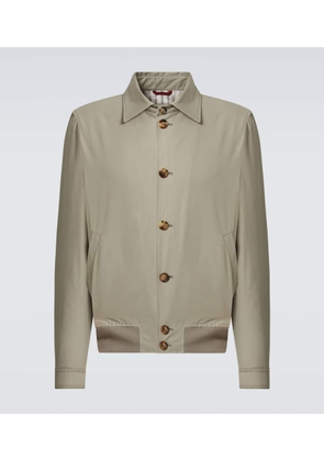 Brunello Cucinelli Cotton-blend bomber jacket