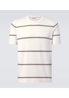 Brunello Cucinelli Striped cotton T-shirt