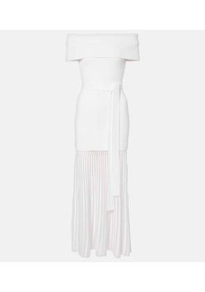 Rebecca Vallance Mariana knitted off-shoulder midi dress