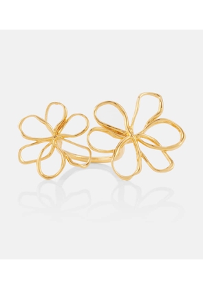 Oscar de la Renta Threaded Flower ring