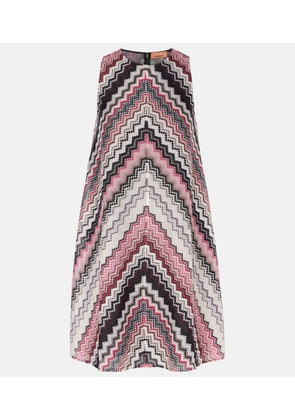 Missoni Zig Zag metallic minidress