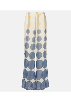 Adriana Degreas Polka-dot wide-leg pants