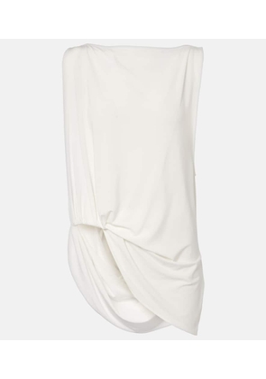 Jacquemus Peplo draped jersey top