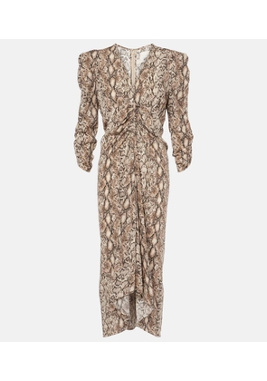 Isabel Marant Albini printed silk-blend midi dress