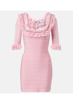 Self-Portrait x Christopher Kane lace-trimmed minidress