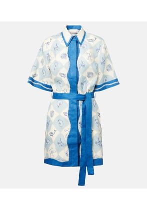 Alemais Printed linen shirt dress