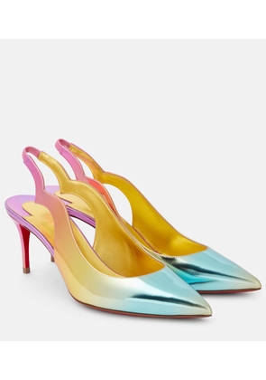 Christian Louboutin Hot Chick 70 leather slingback pumps