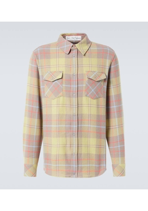 God's True Cashmere Earth plaid cashmere shirt