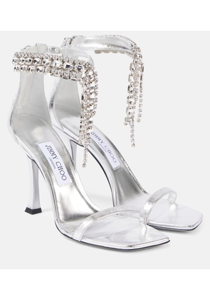 Jimmy Choo Verity 100 embellished leather sandals