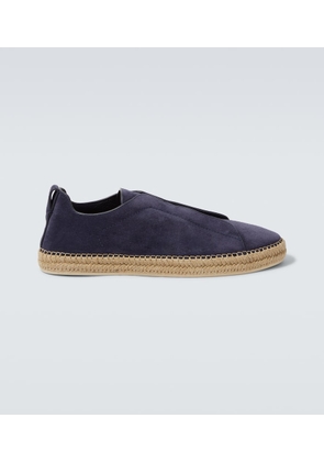 Zegna Triple Stitch suede espadrilles