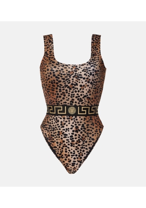 Versace Leopard-print swimsuit