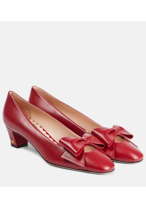 Valentino Garavani Bowow 45 bow-detail leather pumps