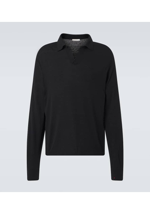 The Row Stafford silk polo shirt