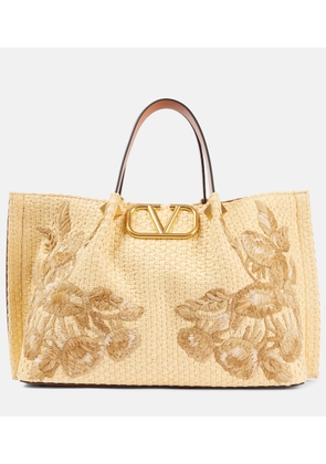Valentino Garavani VLogo Medium floral shoulder bag