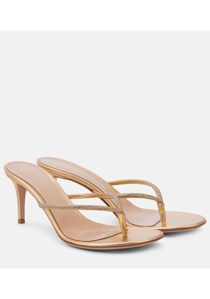 Gianvito Rossi India 70 leather thong sandals