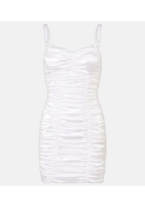 Dolce&Gabbana Ruched satin minidress