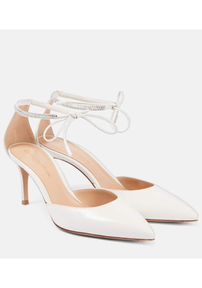 Gianvito Rossi Bridal Montecarlo D'Orsay 70 leather pumps