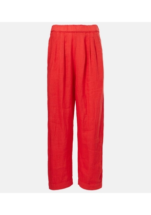 Velvet Gini linen straight pants