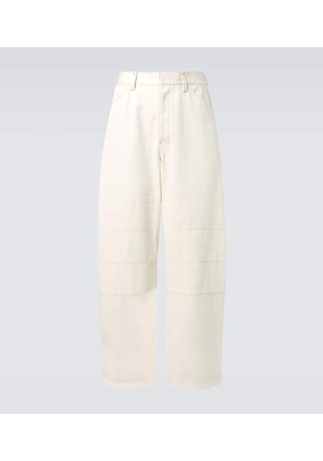 Lemaire Cotton drill barrel-leg pants