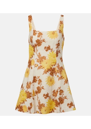 Faithfull Felice floral linen minidress