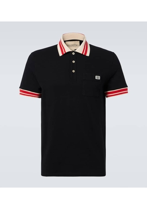 Valentino VLogo cotton pique polo shirt
