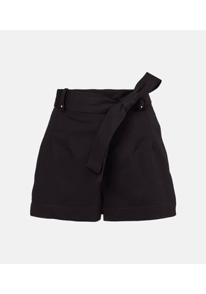 Moncler Belted gabardine shorts