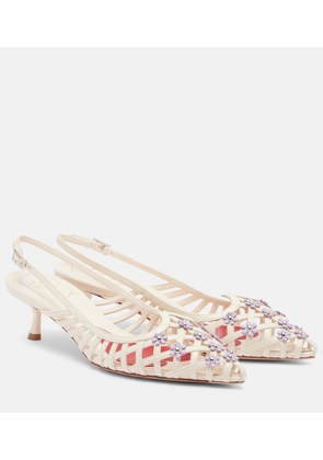 Roger Vivier I Love leather slingback pumps