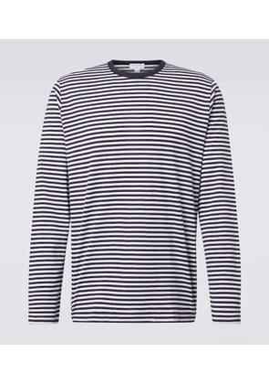 Sunspel Striped cotton T-shirr