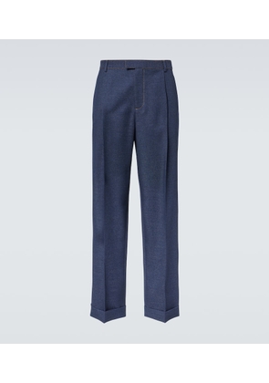 Bottega Veneta Wool drill wide-leg pants