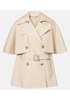 Max Mara Sigfrid cropped gabardine trench coat