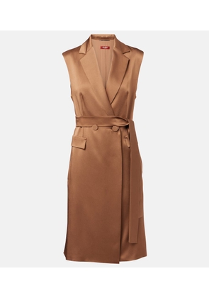 Max Mara Afgano belted satin jacket