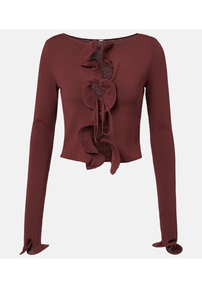 Same Knitted ruffled top