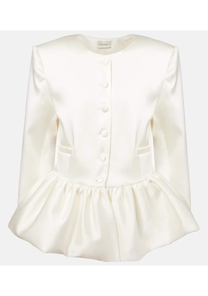 The New Arrivals Ilkyaz Ozel Meringue ruffled satin jacket