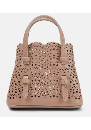 Alaia Le Mina Mini leather crossbody bag