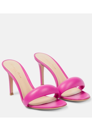Gianvito Rossi Bijoux 85 leather mules