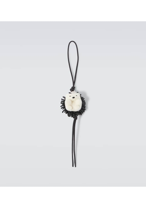 Loewe Hedgehog beaded bag charm