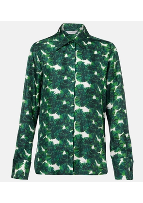 Max Mara Rodesia printed silk twill shirt