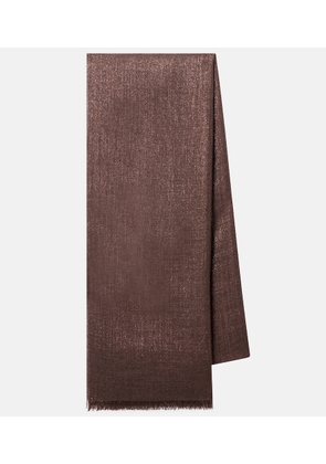 Brunello Cucinelli Cashmere and silk-blend scarf