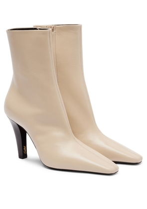 Saint Laurent Jill 95 leather ankle boots