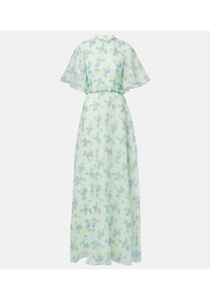 Markarian Heather floral organza gown