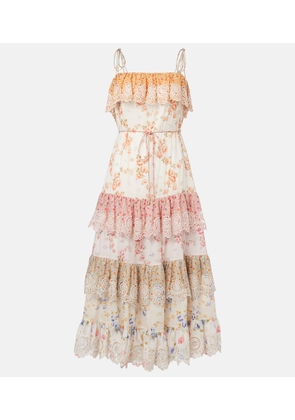 Zimmermann Lucky shirred cotton corset dress | MILANSTYLE.COM